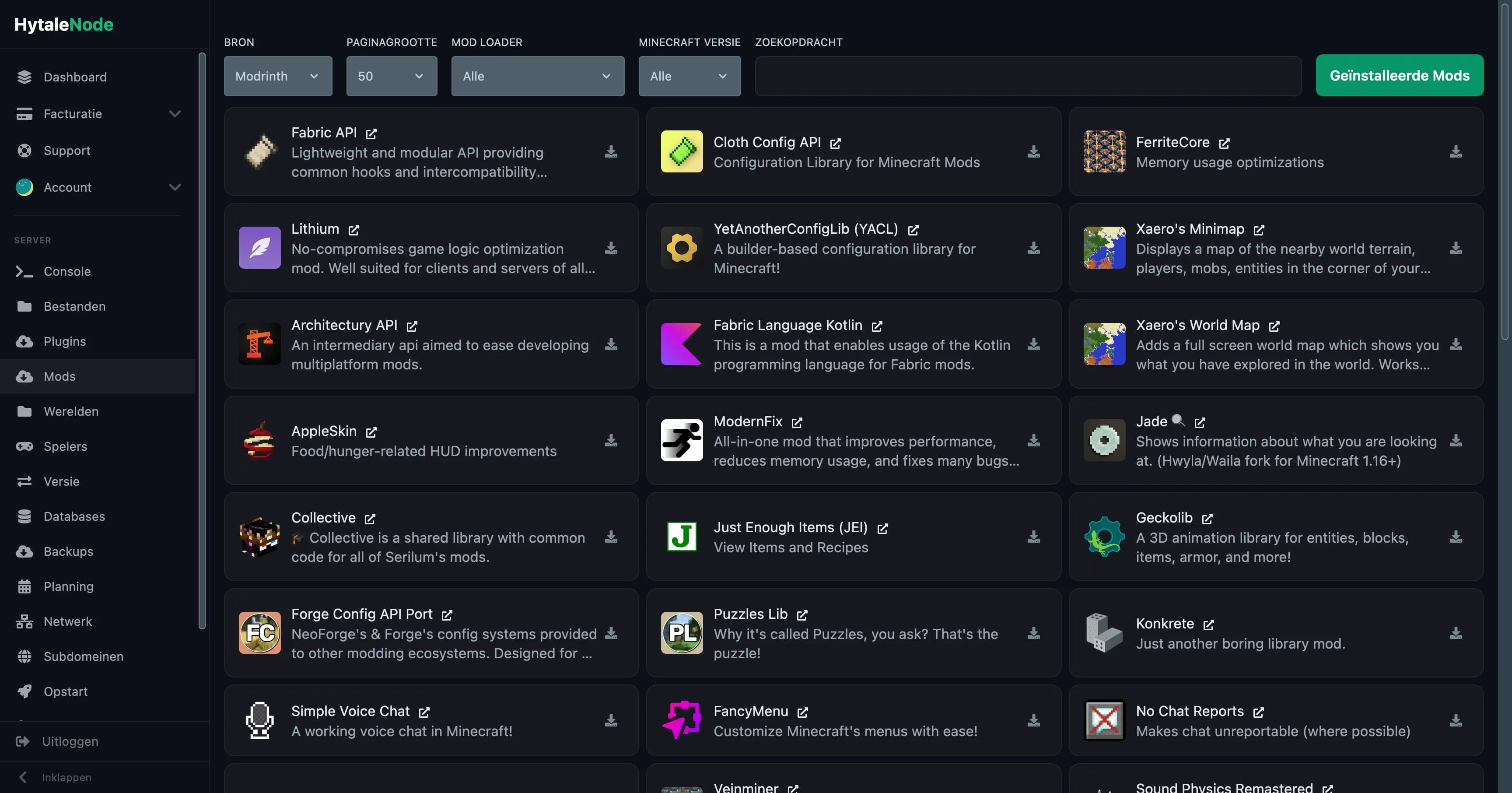 Mod & modpack installer