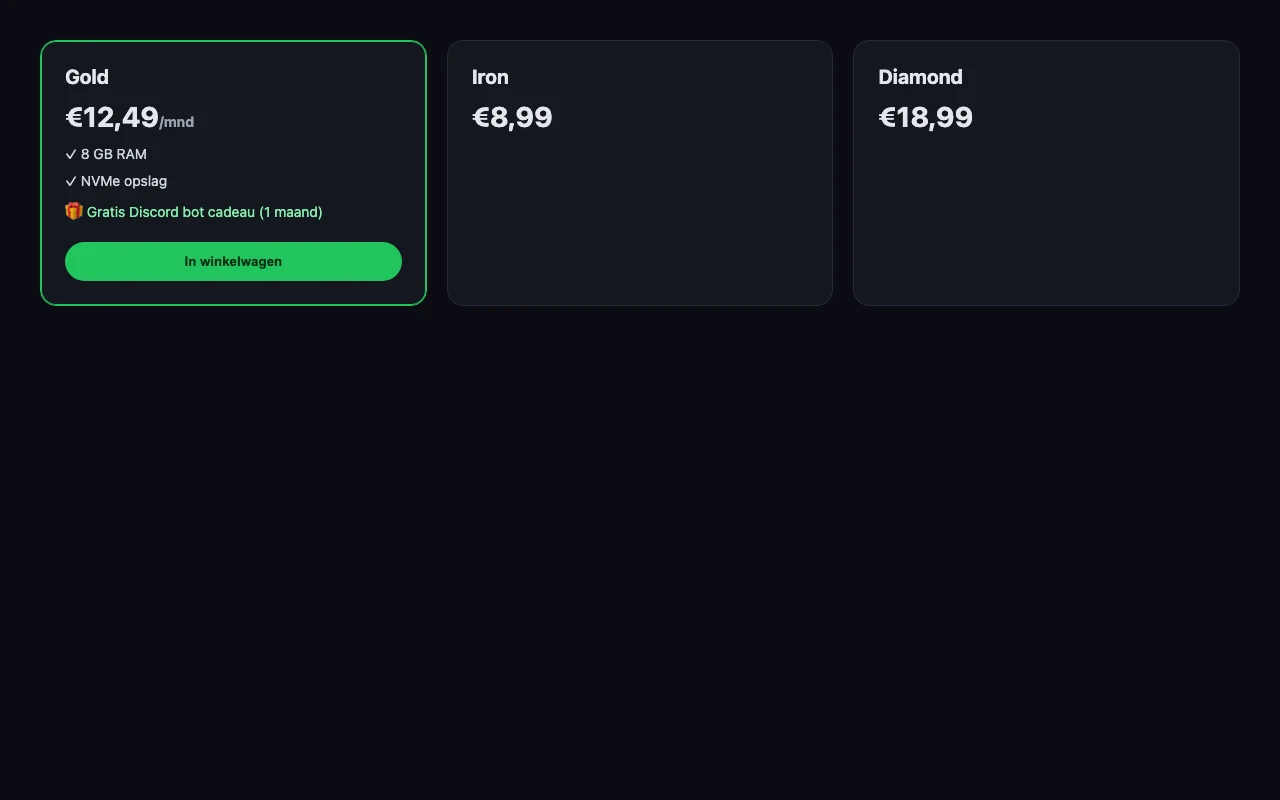 Plan Perk auf Paketkarte